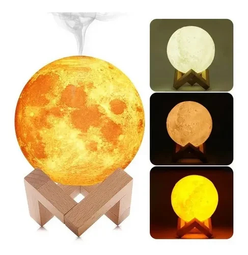 Humificador Difusor Aroma Lámpara Luna L