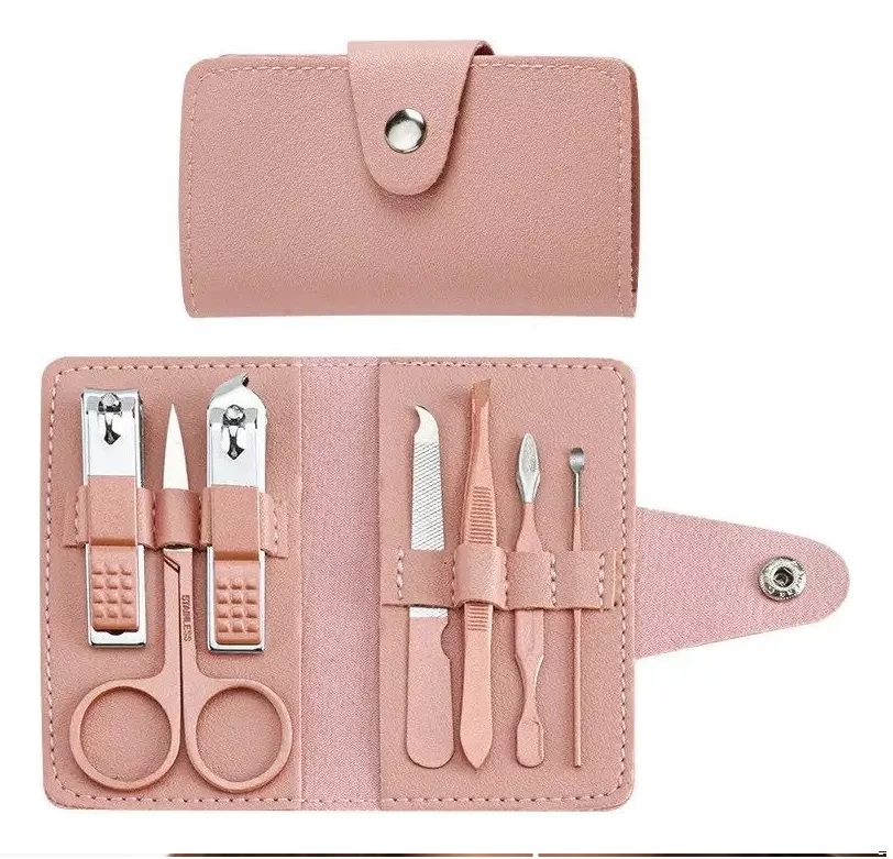 Estuche Kit Manicura Cortauñas Acero