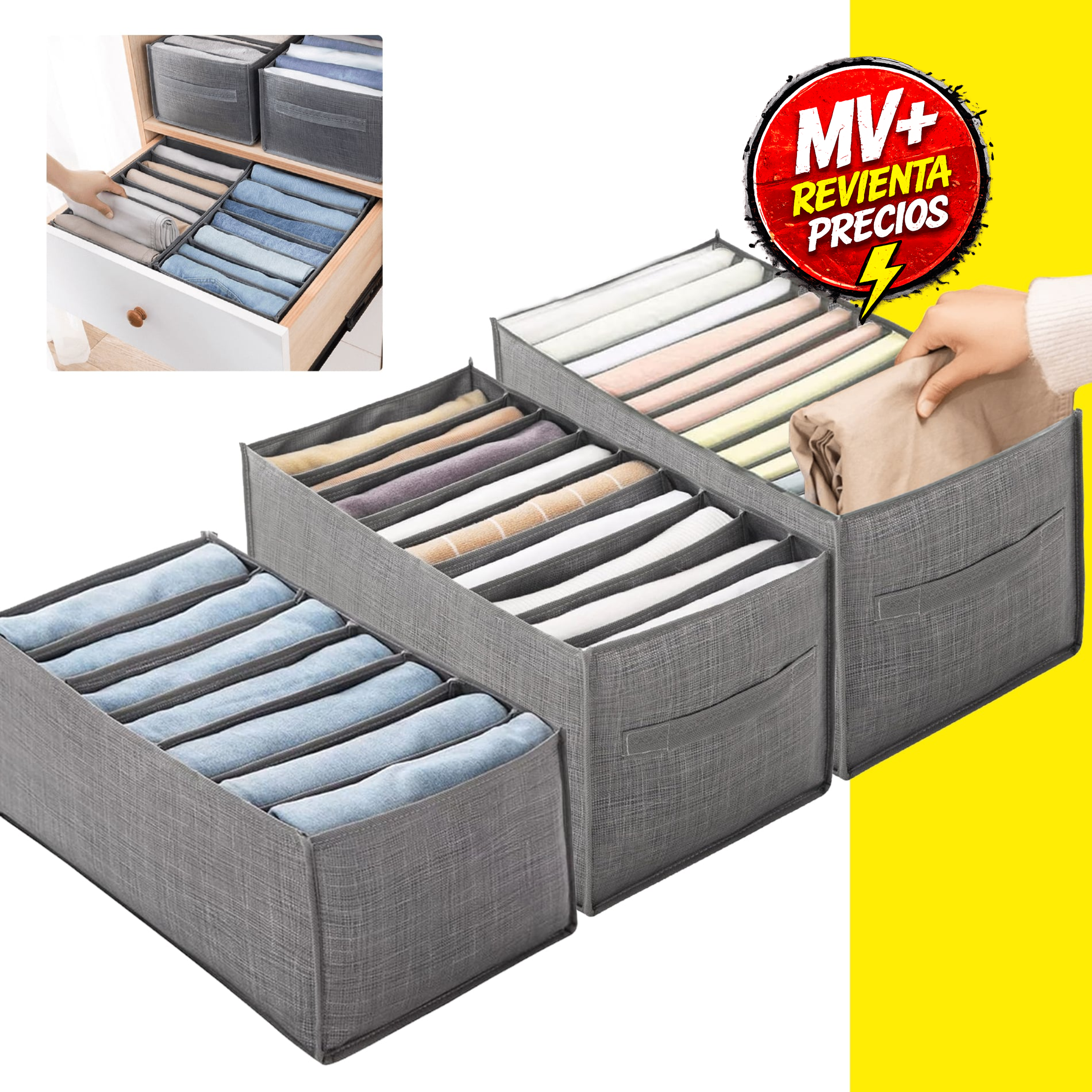 Organizador Set x3 Pantalones y camisas