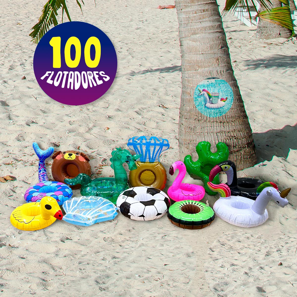 Miniatura 3 de Flotadores x100 Portavasos XPV