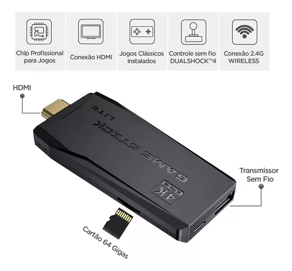 Miniatura 4 de Consola Inalambrica GameRetro Stick 2.4G