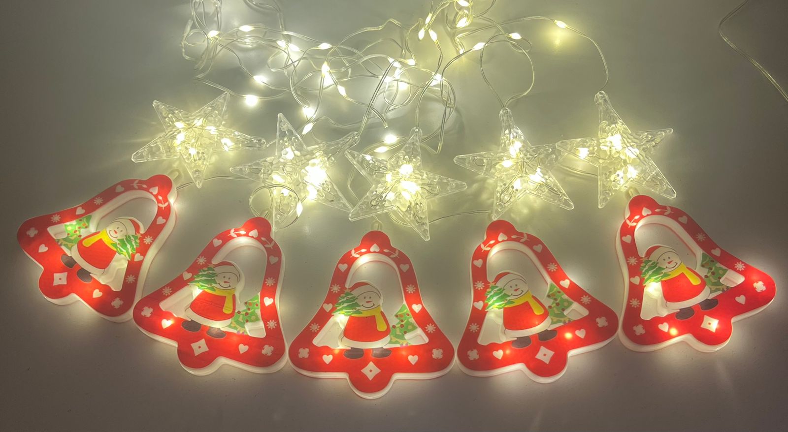 Cortina  De Campana luces de navidad 3m