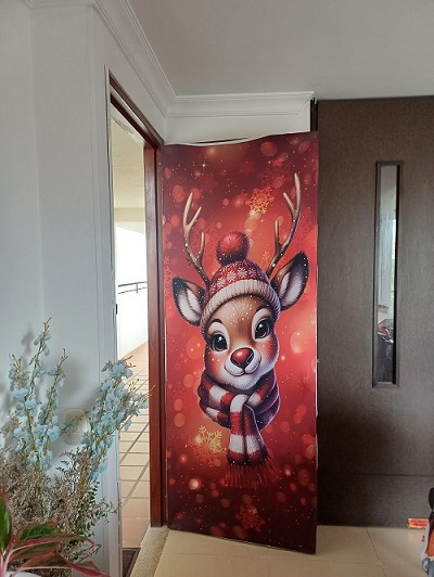 Miniatura 8 de FORRO PARA PUERTA DISEÑO NAVIDAD