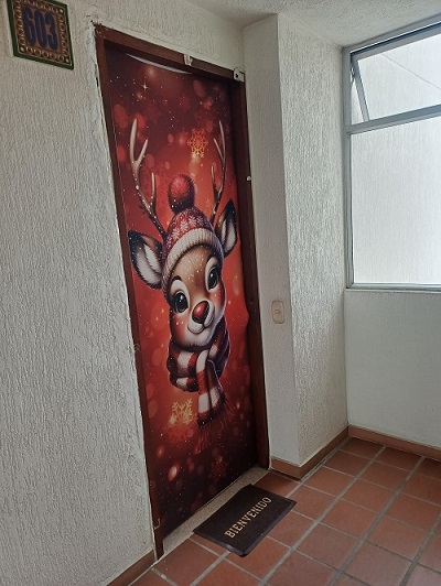 Miniatura 6 de FORRO PARA PUERTA DISEÑO NAVIDAD