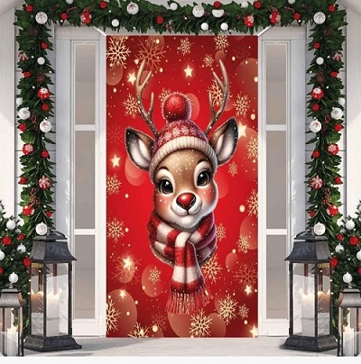 FORRO PARA PUERTA DISEÑO NAVIDAD