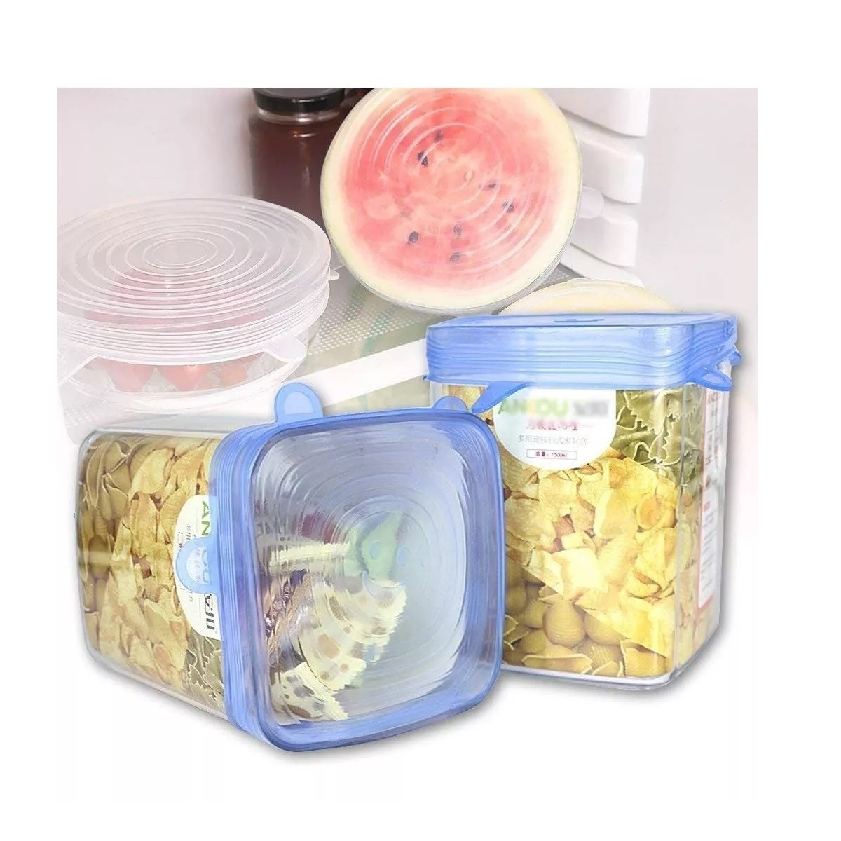 Miniatura 3 de Tapas Elásticas Silicona Set 6