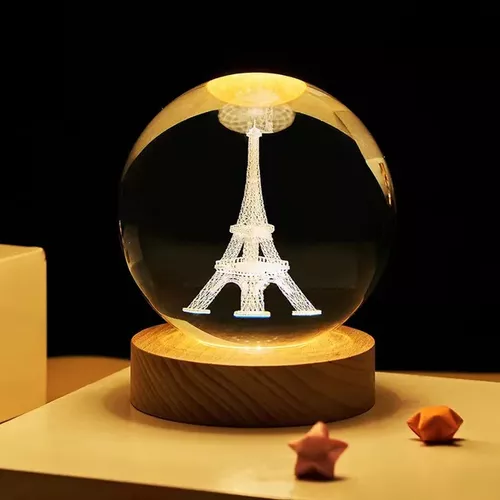 Miniatura 4 de lampara esfera cristal 3D