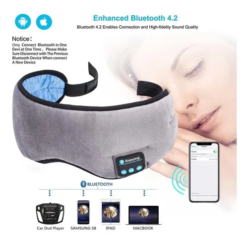 Mascara para dormir audífono bluetooth