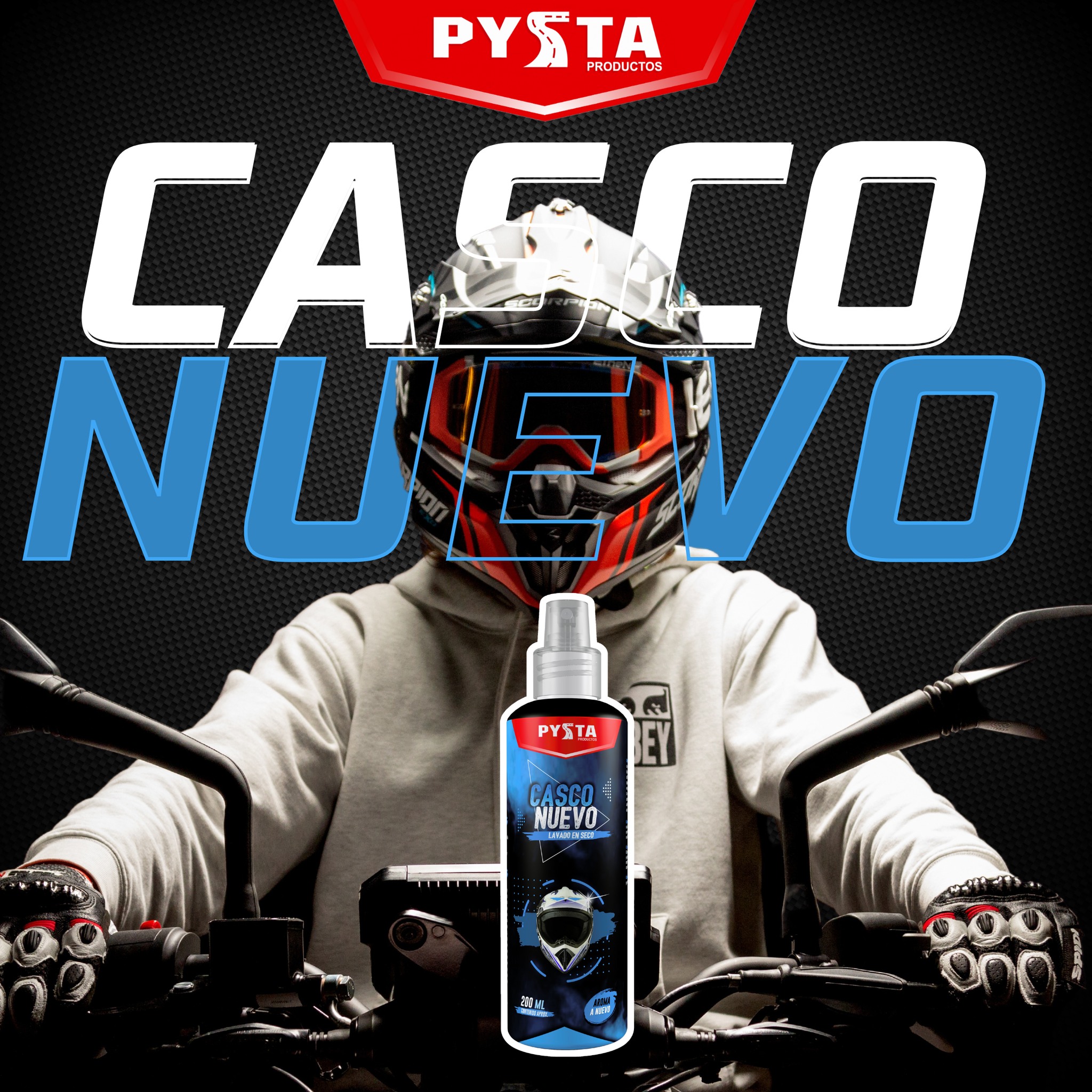 Combo X2 Limpiador Casco Nuevo Pysta