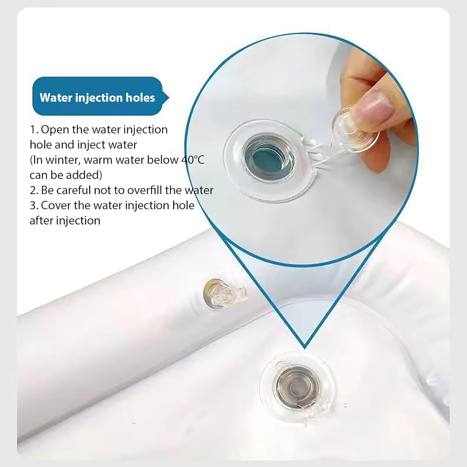 🛏️ Colchoneta Inflable 100 x 100 para Bebés - Comodidad y Diversión 2