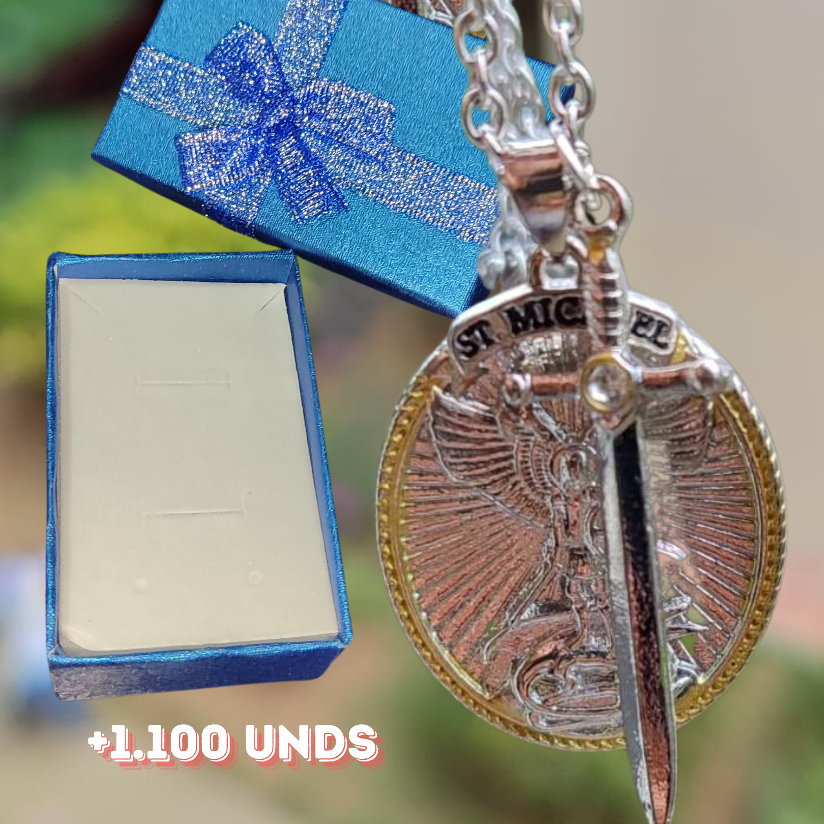 Collar San Miguel Arcangel +CajaRegal SP