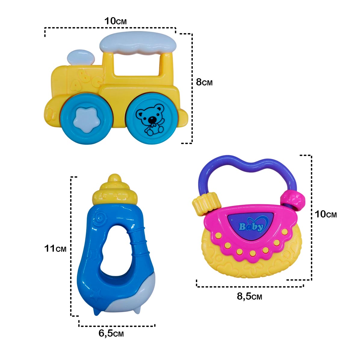 Miniatura 6 de Sonajeros Para Bebes x3 Juguete 551-2