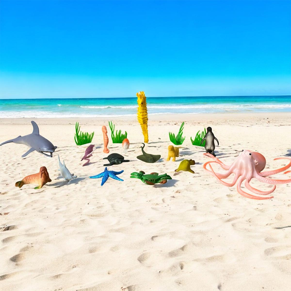 Miniatura 5 de Animales Acuaticos x19 de Juguete 2887-9