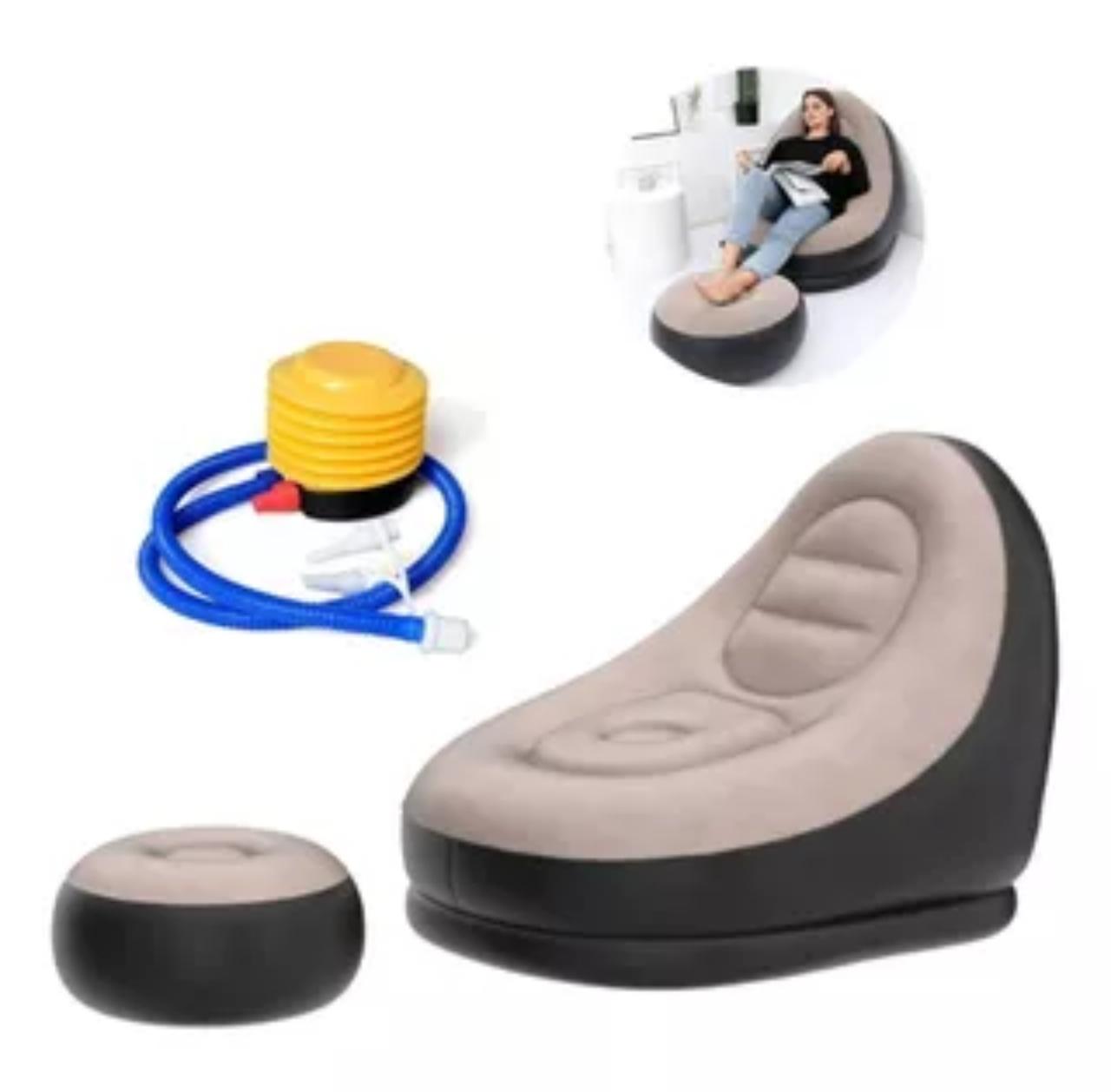 Sillones inflables Reclinable + Puff
