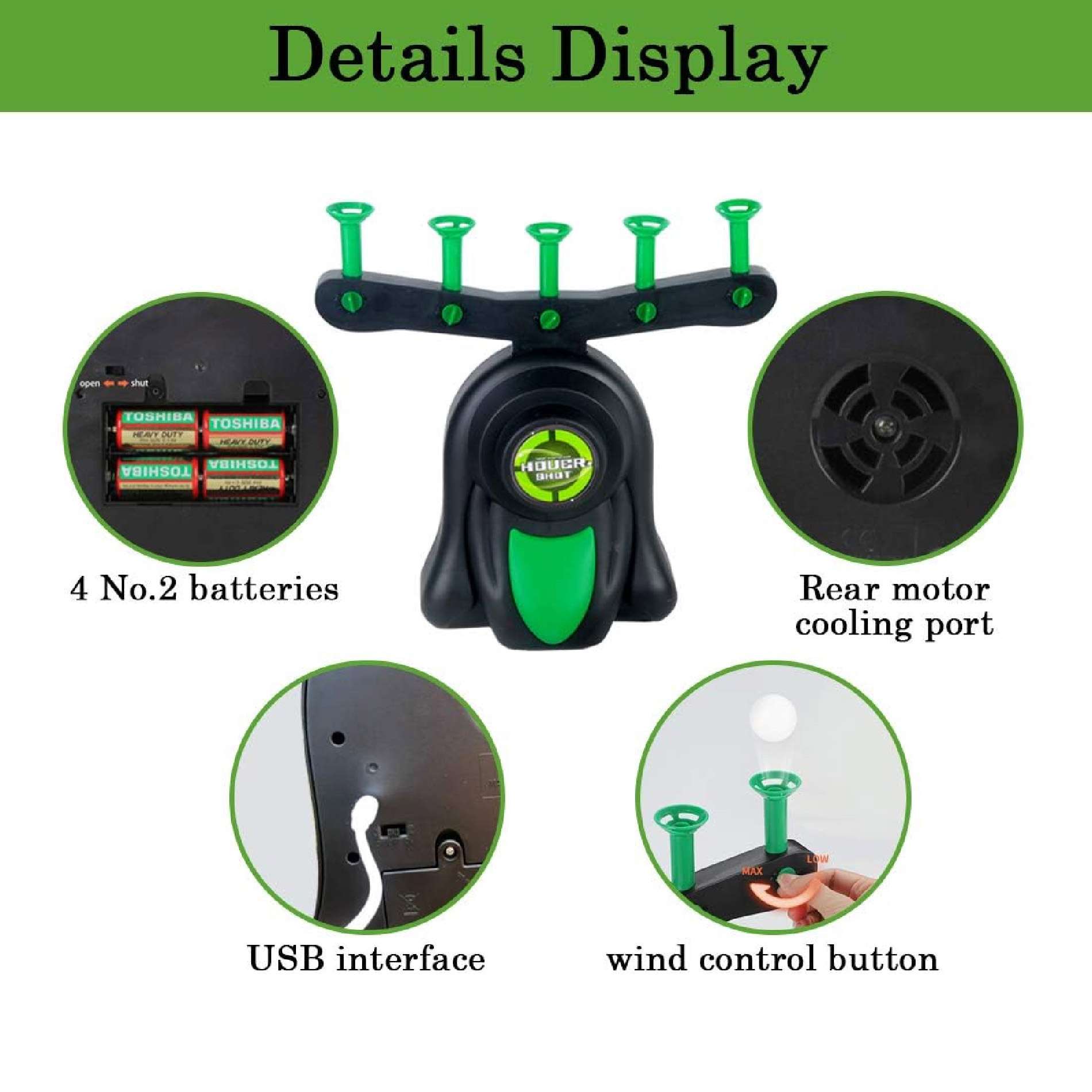 Miniatura 2 de Juego Tiro Electrico Pelotas Flotantes