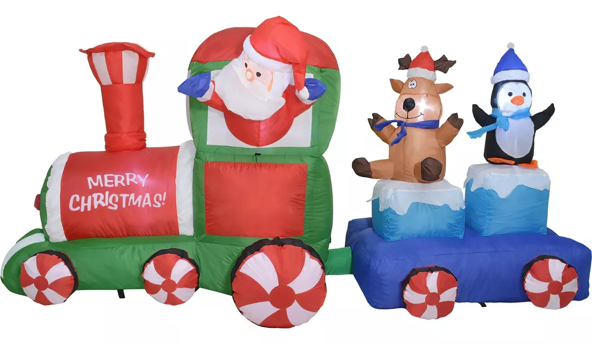 Miniatura 7 de Inflable Navidad Tren Navideño 2.2m