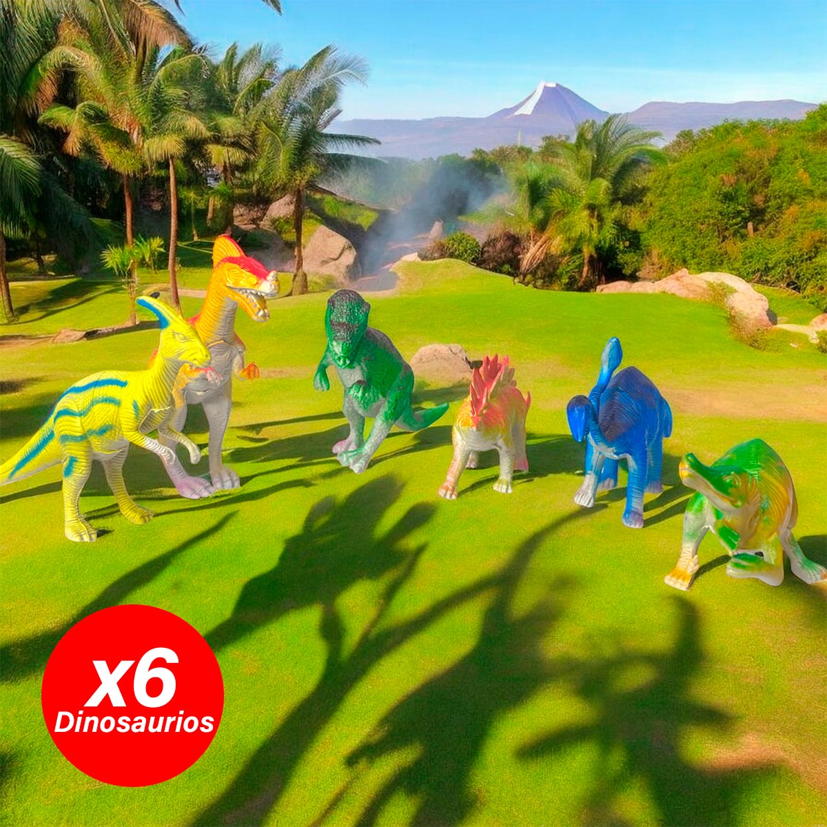 Miniatura 4 de Dinosaurios de Juguete x6 Niños 2887-3