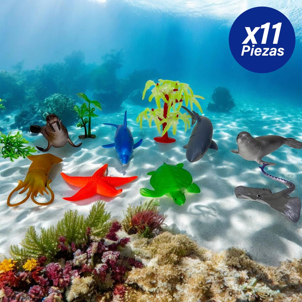 Miniatura 2 de Animales Acuaticos de Juguete x11 2887-8