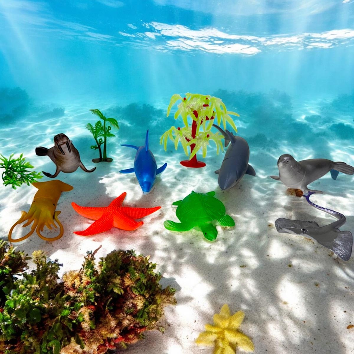 Animales Acuaticos de Juguete x11 2887-8