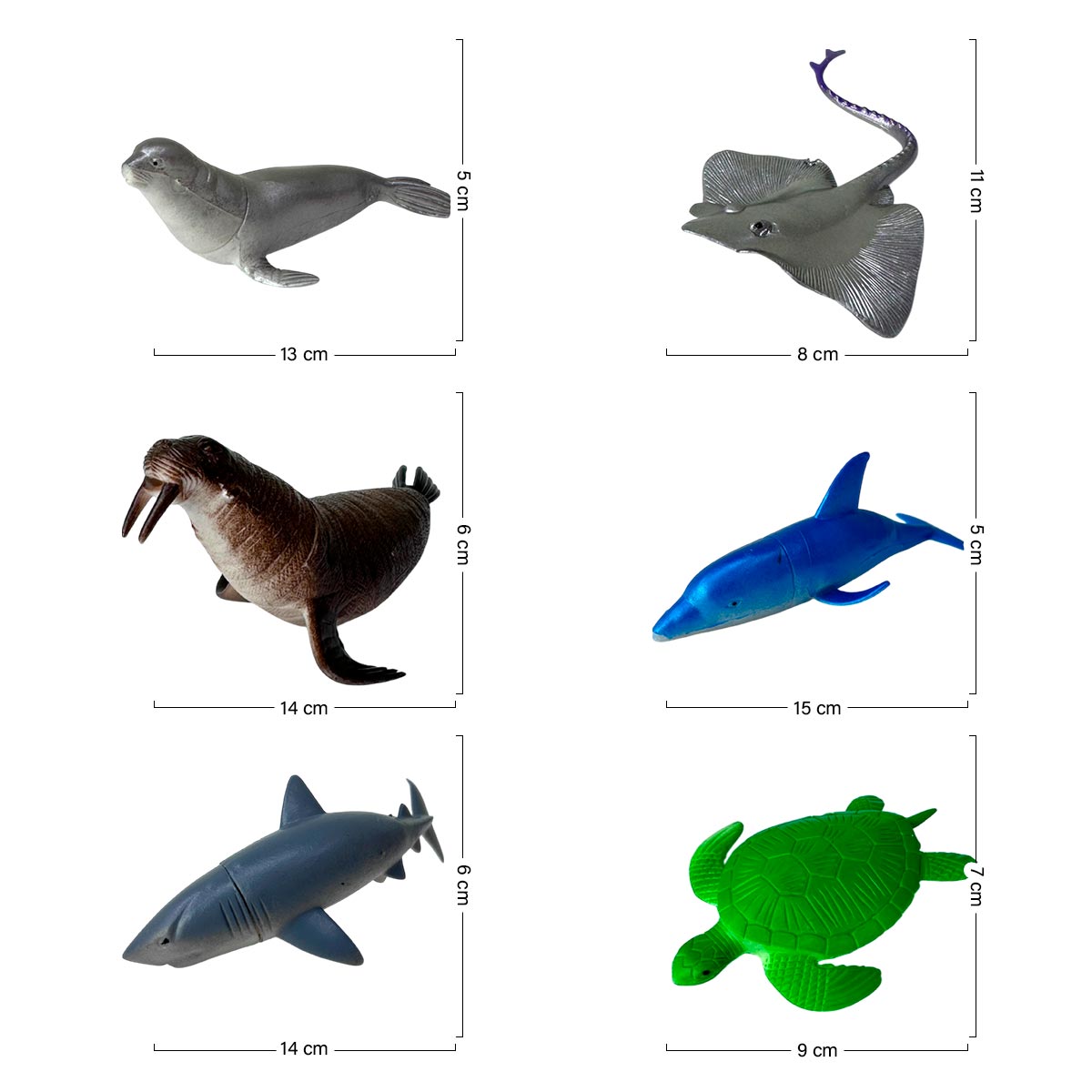 Miniatura 4 de Animales Acuaticos de Juguete x11 2887-8