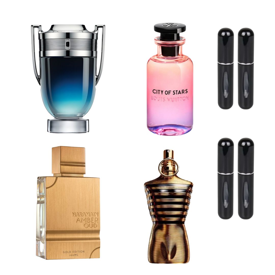 COMBO 4 PERFUMES EN CAJA+4 PERFUMEROS