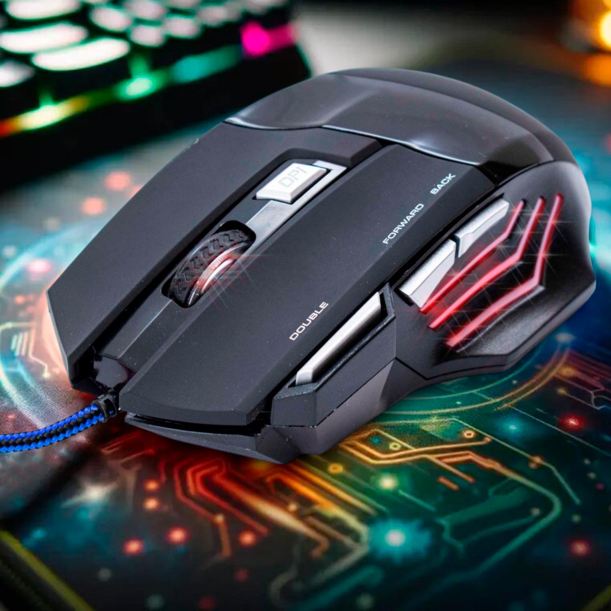 Miniatura 5 de Mouse Gamer RGB Alta Velocidad X7