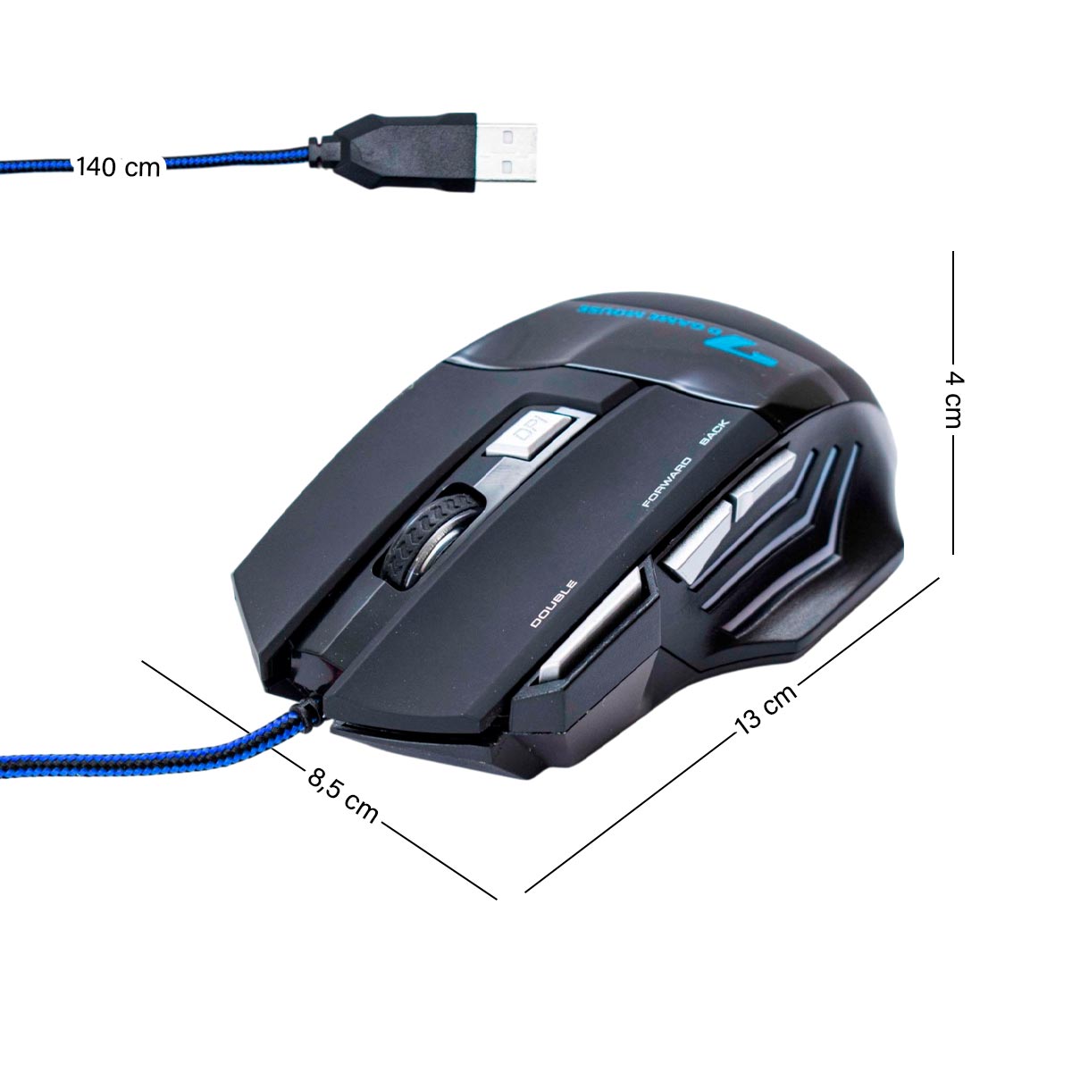 Miniatura 3 de Mouse Gamer RGB Alta Velocidad X7