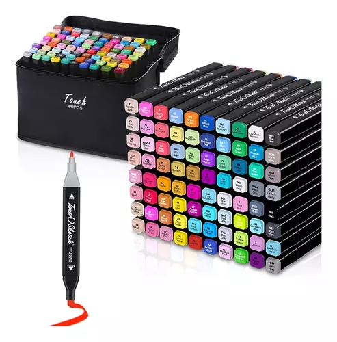 Miniatura 2 de Marcadores Doble Punta  80 PCS