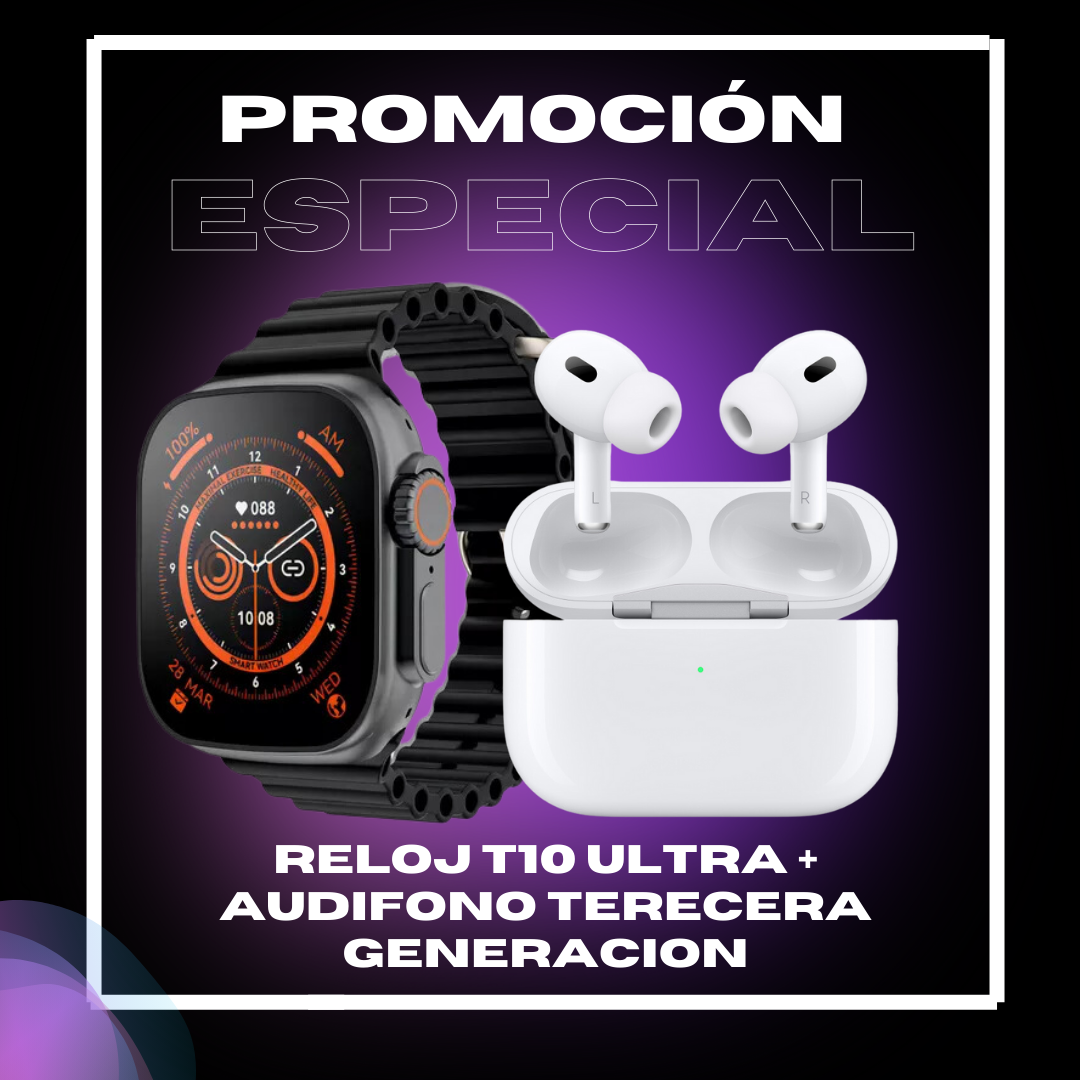 SMART WATCH T10 ULTRA +AUD SEGUNDA GENER