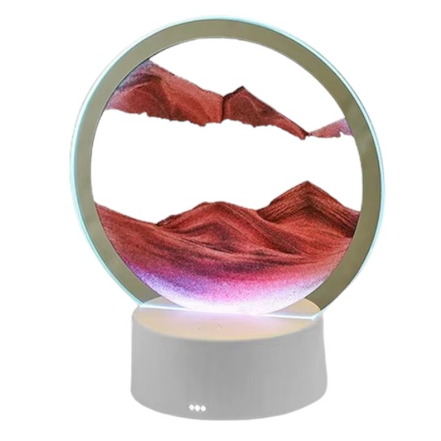 Vista 7 de Lámpara 3D efecto reloj arena RGB