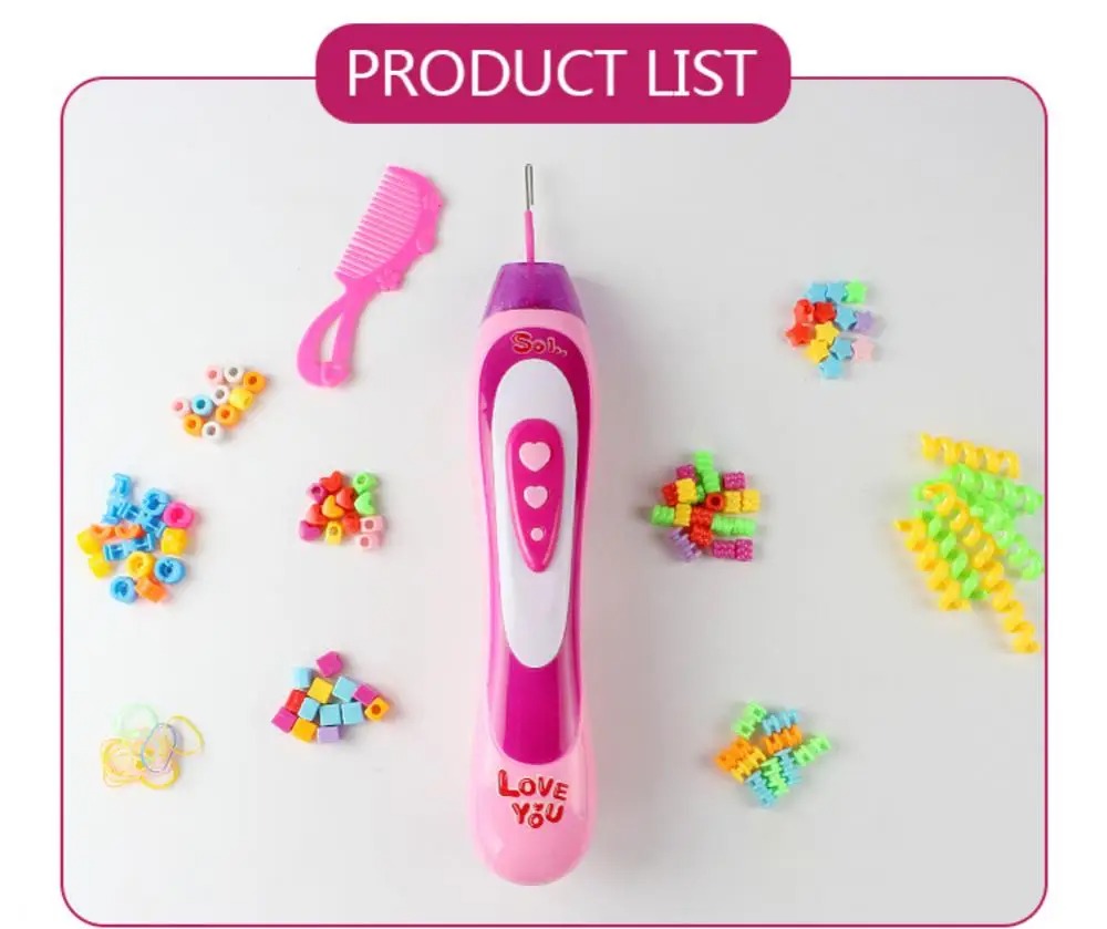 maquina o pinza de trenzas para niñas