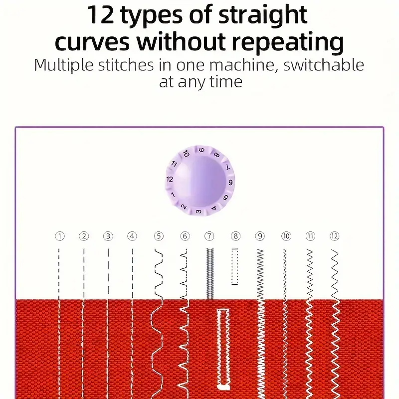 Maquina de coser casera 12 puntadas