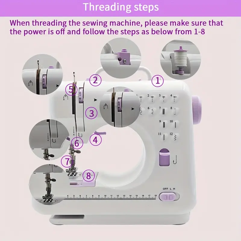 Miniatura 2 de Maquina de coser casera 12 puntadas