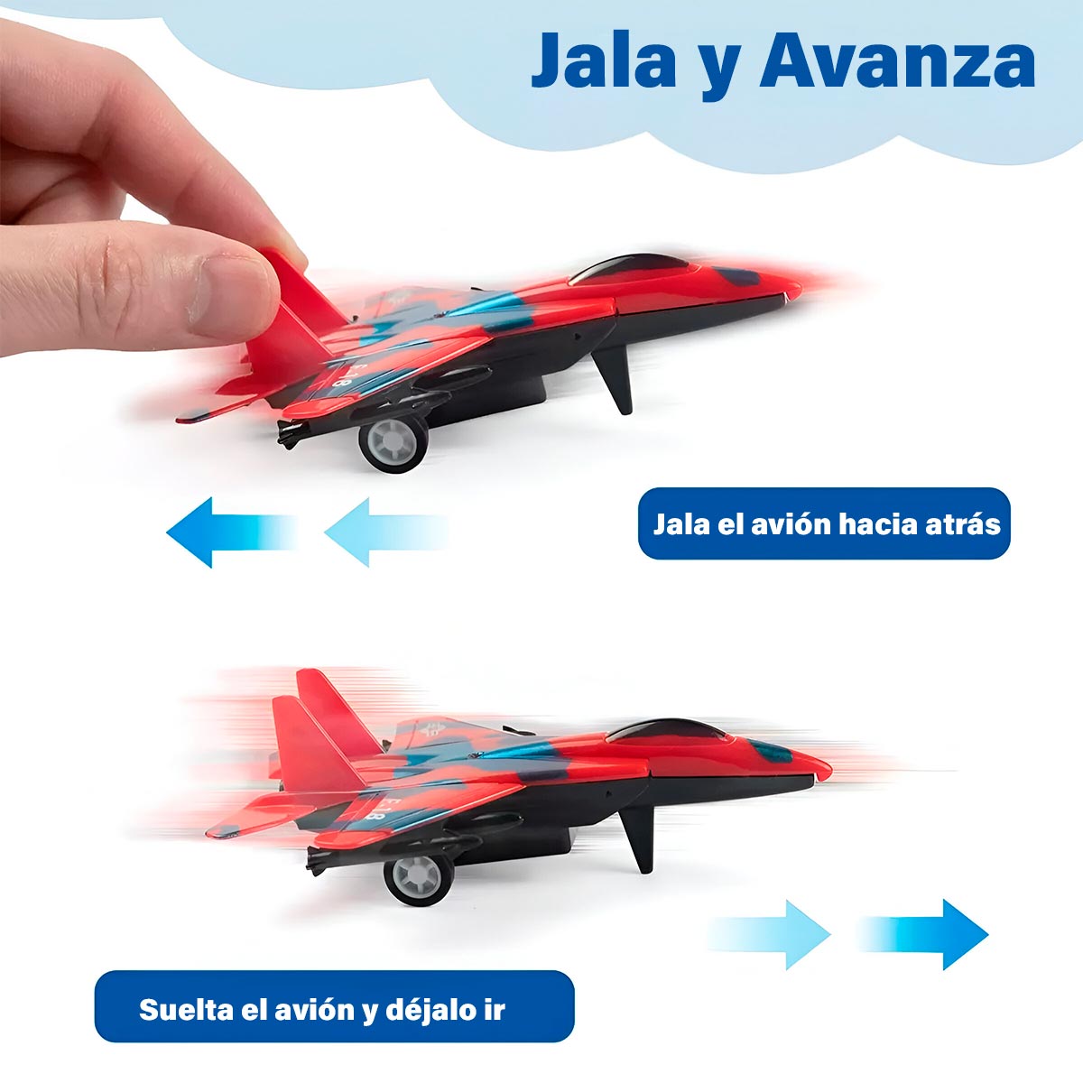 Miniatura 6 de Set de 8 Aviones de Juguete AT033