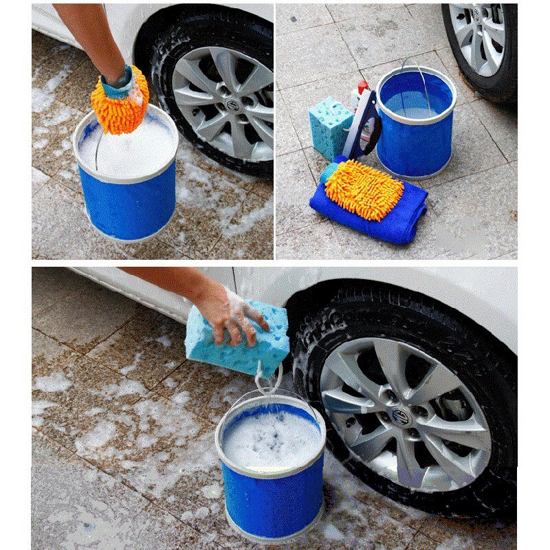 Vista 6 de Cubo Balde Multifuncional Plegable