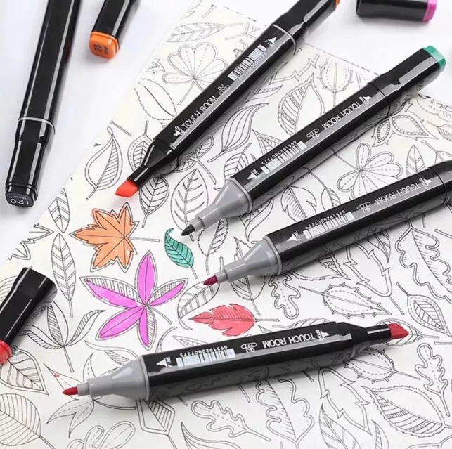 Set De Marcadores Doble Punta 120 Piezas