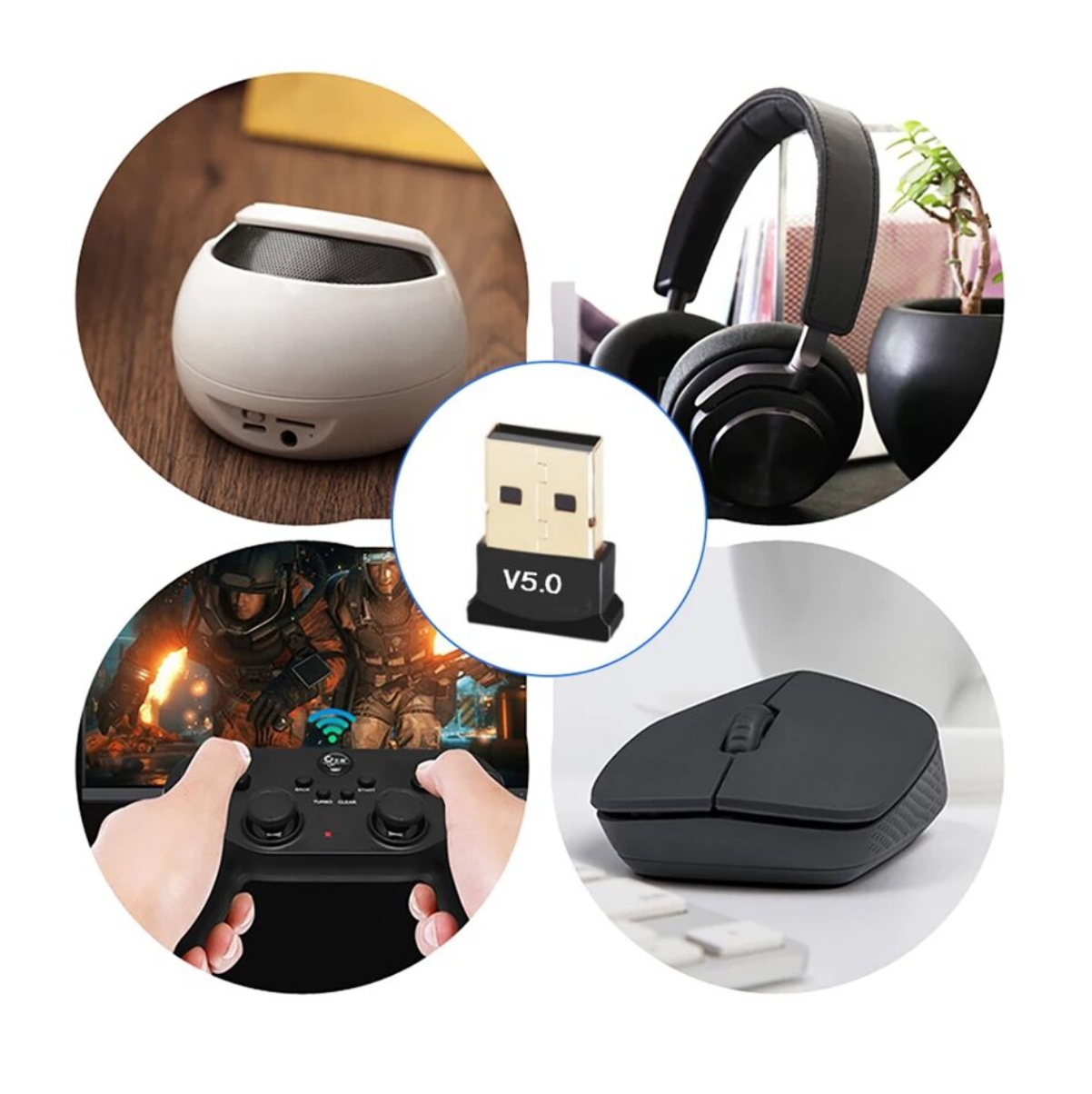 Miniatura 2 de Adaptador Bluetooth Usb 5.0 Pc