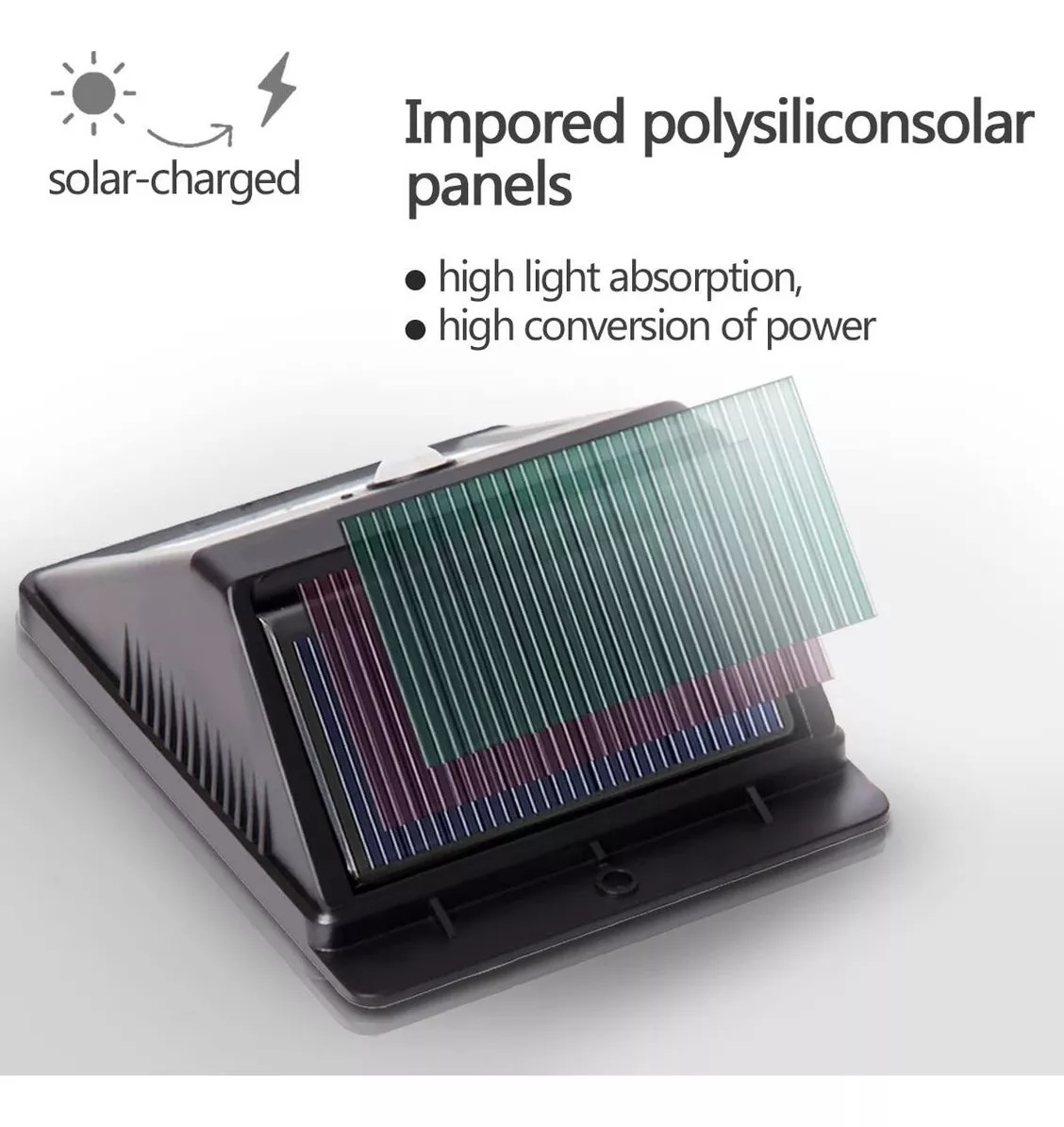 Lámpara de energía solar con sensor