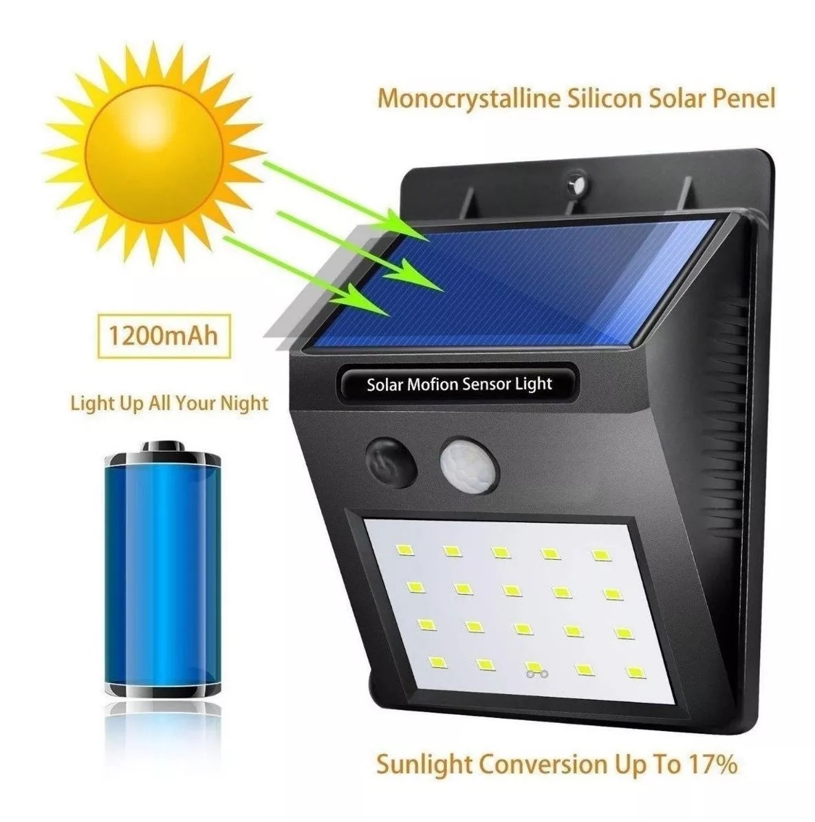 Miniatura 2 de Lámpara de energía solar con sensor