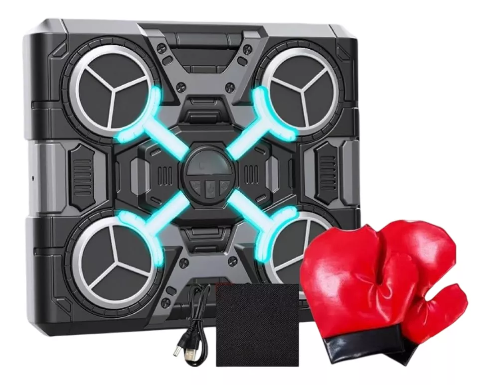 Maquina Boxeo Entrenar Musica y Guantes