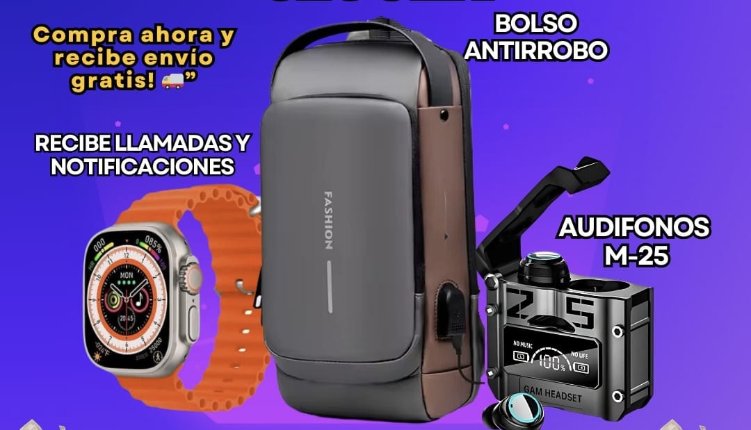 COMBO BOLSO, M25 y T800 ultra2