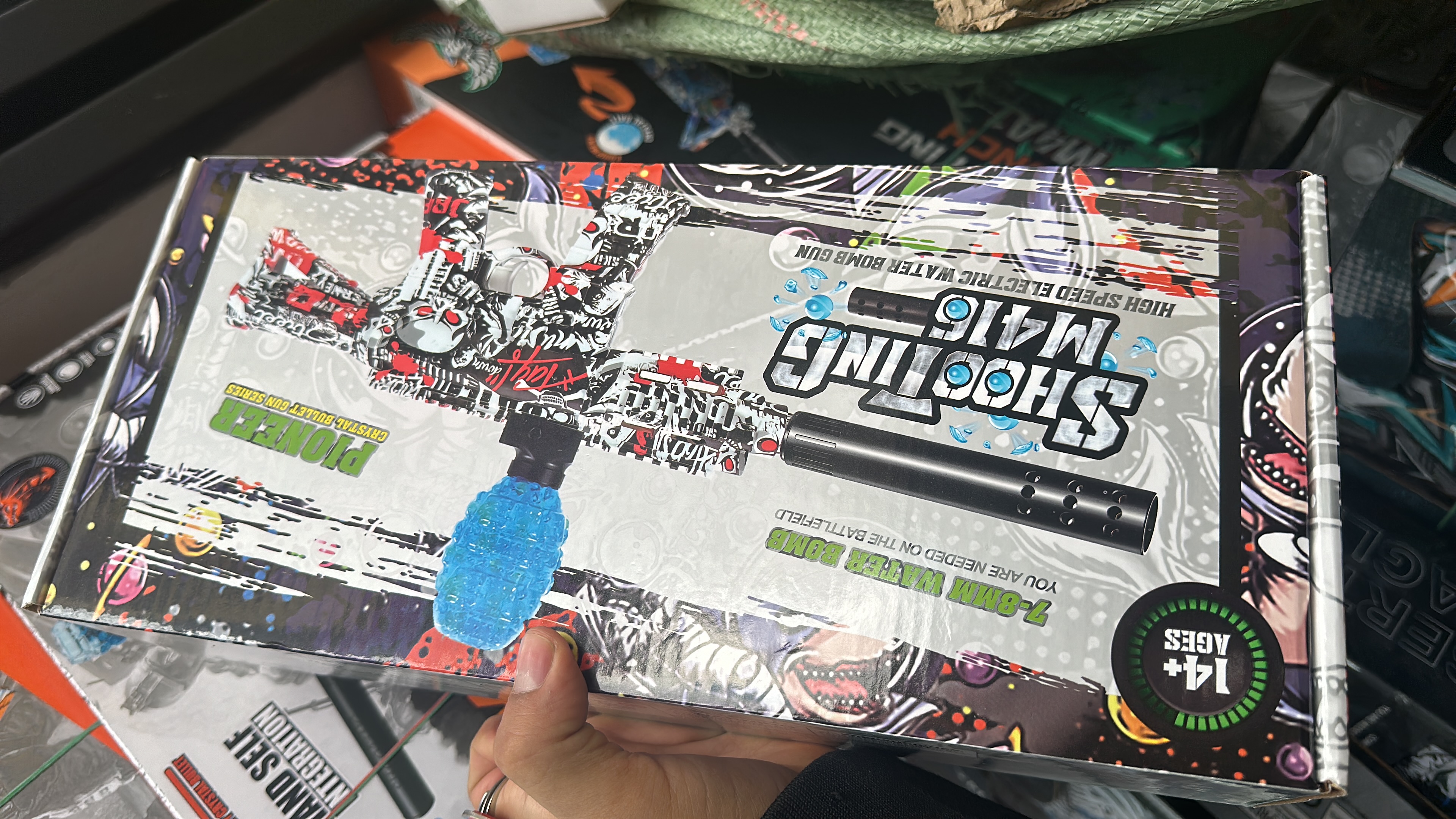 Rifle M416 hidrogel 1000 bolitas