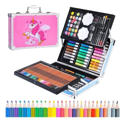 Set de Arte Infantil Maletín Metálico