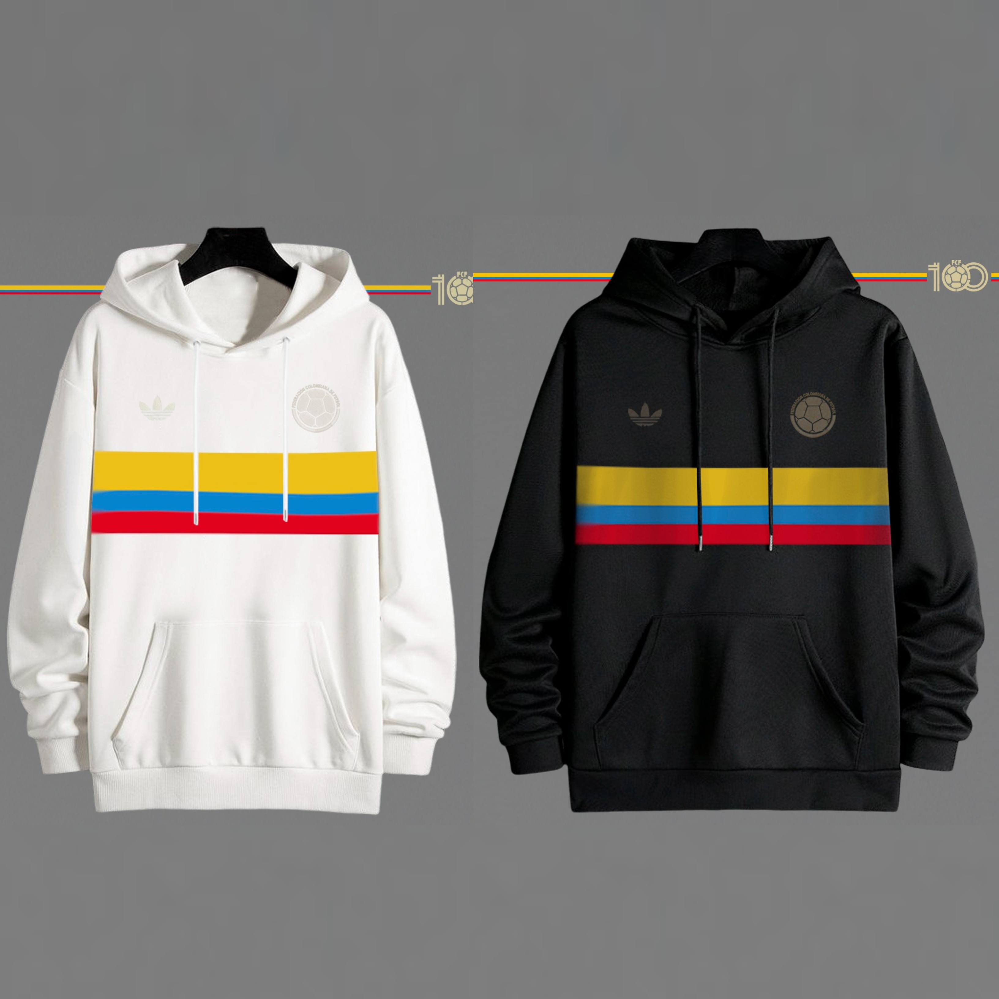 Vista 2 de Buzo Colombia Bandera Ed. especial - COLOR: NEGRO, TALLA: S - HOMBRE