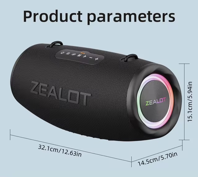 Miniatura 3 de Parlante Zealot S87 Bluetooth