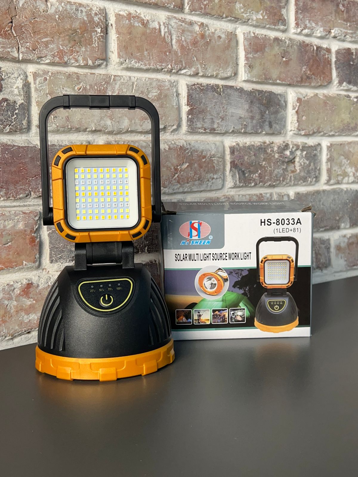 Vista 2 de LINTERNA PARA CAMPING CARGA SOLAR Y USB - COLOR: AZUL