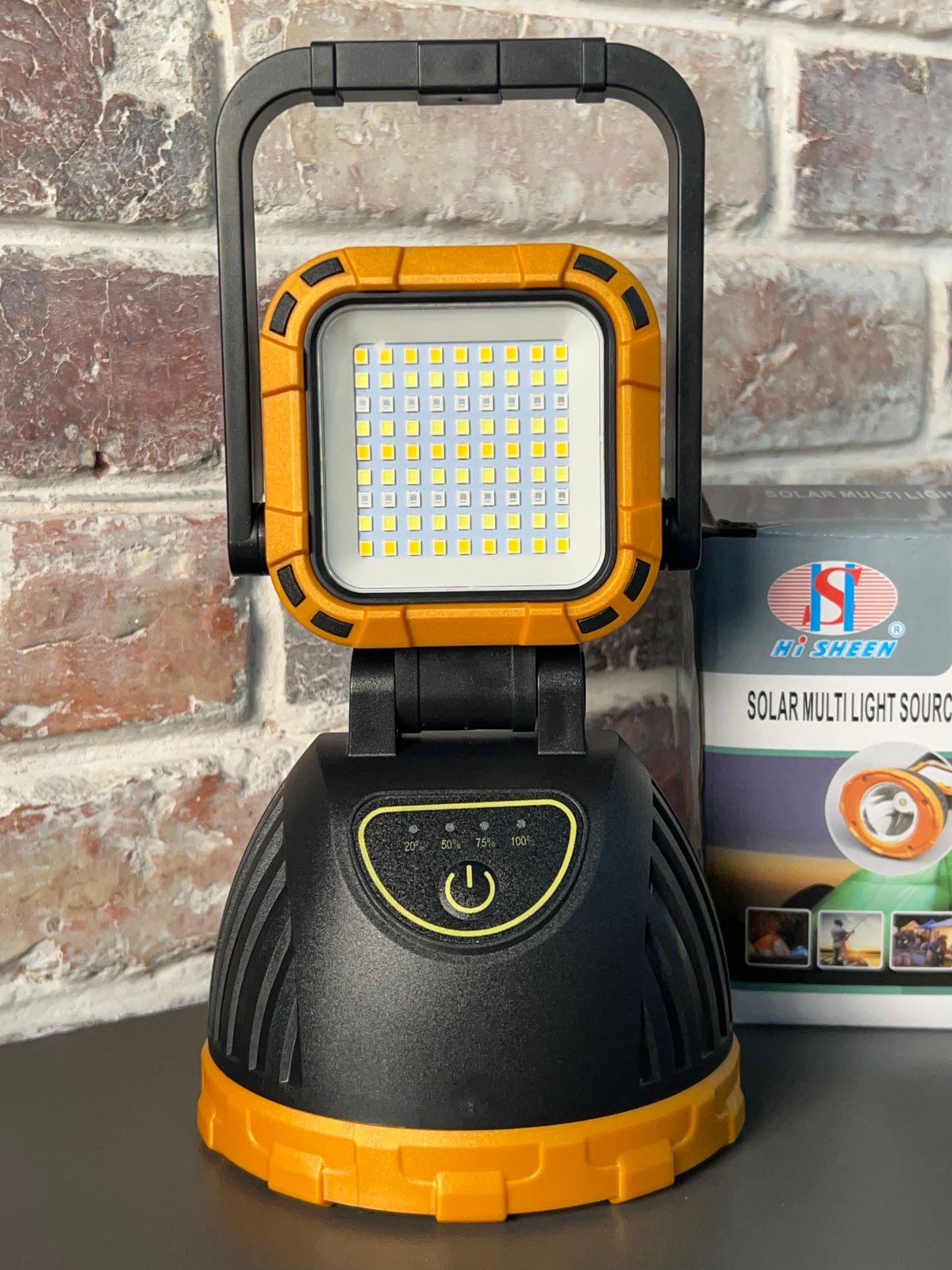 Vista 3 de LINTERNA PARA CAMPING CARGA SOLAR Y USB - COLOR: AZUL