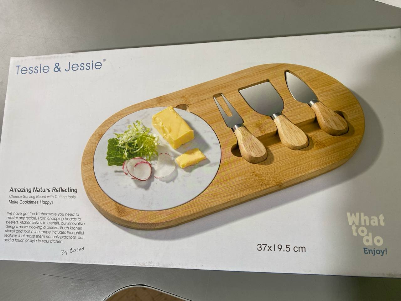 Tabla quesos y cuchillos SK-9581