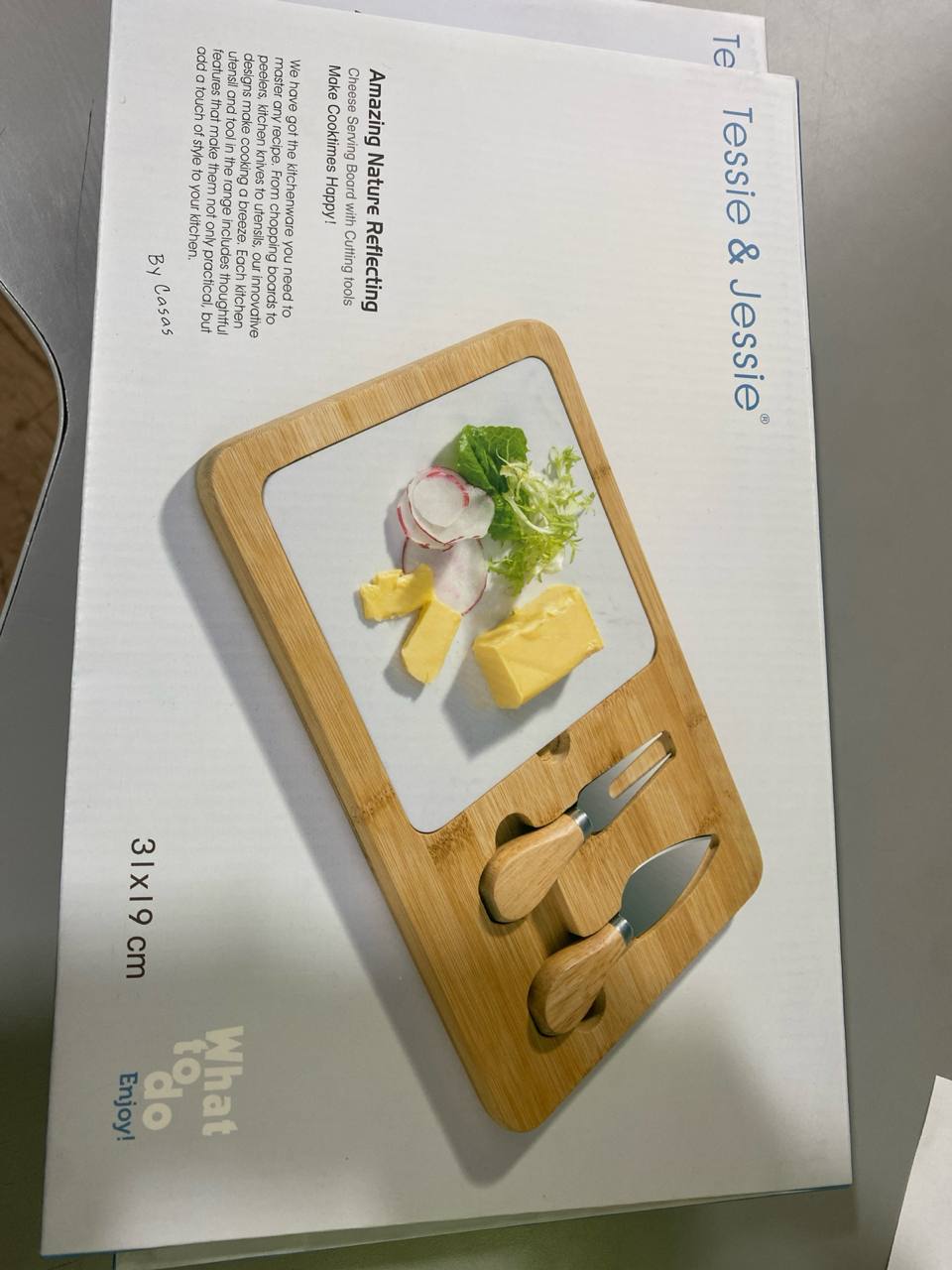 Tabla quesos y cuchillos Sk-9577