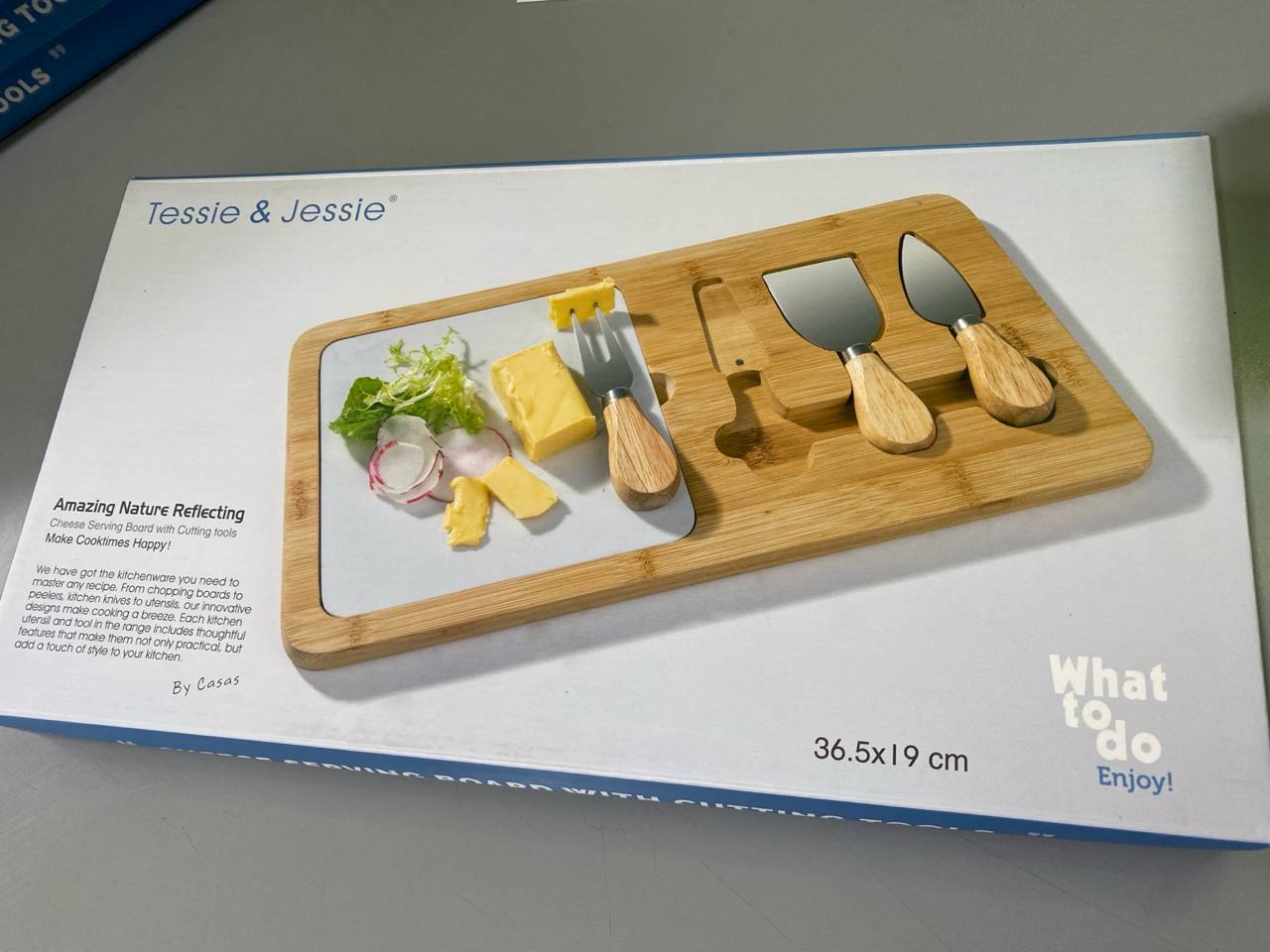 Tabla quesos y cuchillos Sk-9578